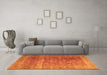 Machine Washable Persian Orange Traditional Area Rugs in a Living Room, wshtr3276org