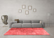 Bohemian Red Washable Rugs