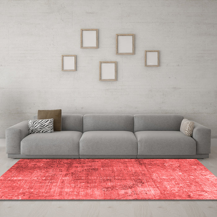 Bohemian Red Washable Rugs
