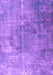 Machine Washable Persian Purple Bohemian Area Rugs, wshtr3277pur