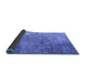 Sideview of Persian Blue Bohemian Rug, tr3277blu