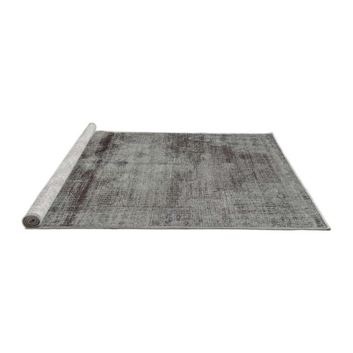 Sideview of Machine Washable Traditional Gray Rug, wshtr3278