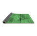 Sideview of Persian Emerald Green Traditional Rug, tr3278emgrn