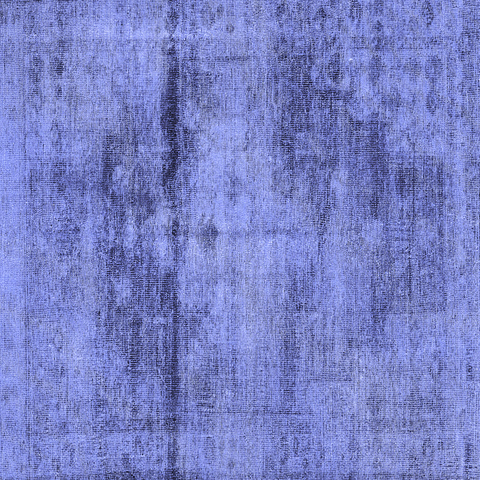 Square Persian Blue Traditional Rug, tr3278blu