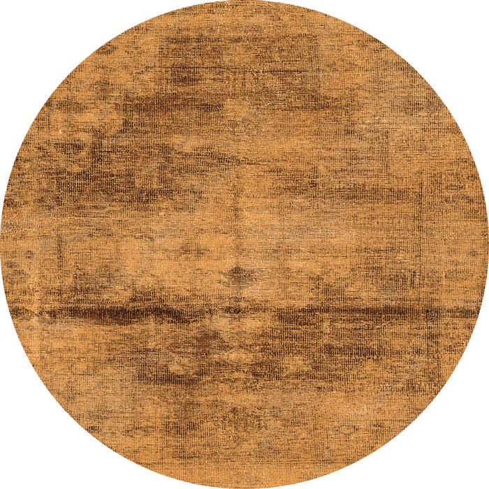 Square Persian Orange Traditional Rug, tr3278org