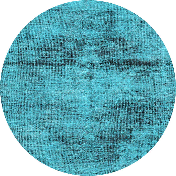 Round Machine Washable Persian Light Blue Traditional Rug, wshtr3278lblu