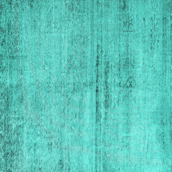 Square Machine Washable Persian Turquoise Traditional Area Rugs, wshtr3279turq