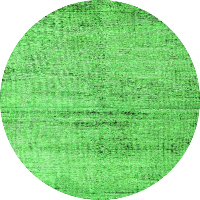 Square Persian Green Traditional Rug, tr3279grn