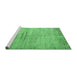 Sideview of Machine Washable Persian Emerald Green Traditional Area Rugs, wshtr3279emgrn