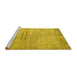 Sideview of Machine Washable Persian Yellow Traditional Rug, wshtr3279yw