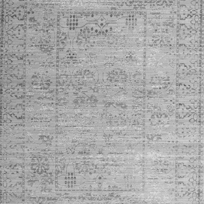 Serging Thickness of Machine Washable Persian Gray Traditional Rug, wshtr327gry