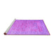 Sideview of Machine Washable Persian Purple Traditional Area Rugs, wshtr327pur