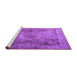 Sideview of Machine Washable Persian Purple Traditional Area Rugs, wshtr3280pur