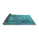 Sideview of Persian Light Blue Traditional Rug, tr3280lblu