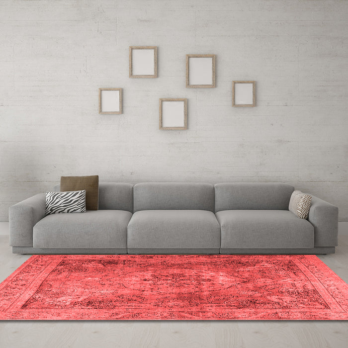 Traditional Red Washable Rugs