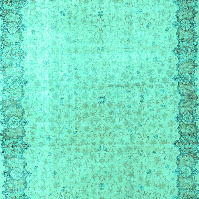 Machine Washable Persian Turquoise Traditional Area Rugs, wshtr3281turq