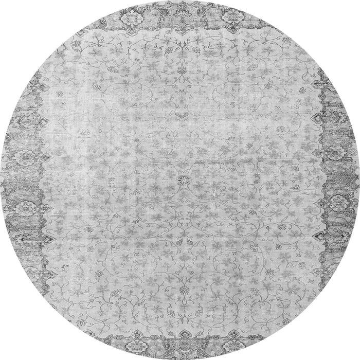 Square Persian Gray Traditional Rug, tr3281gry