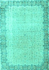 Persian Turquoise Traditional Rug, tr3281turq