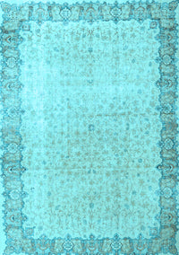 Persian Light Blue Traditional Rug, tr3281lblu