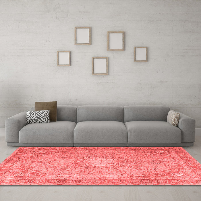 Traditional Red Washable Rugs