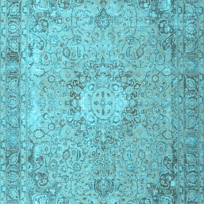 Machine Washable Persian Light Blue Traditional Rug, wshtr3282lblu