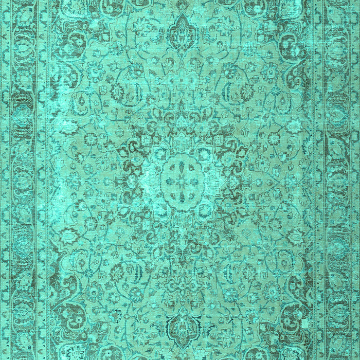 Machine Washable Persian Turquoise Traditional Area Rugs, wshtr3282turq