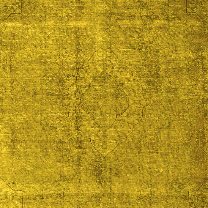 Machine Washable Persian Yellow Traditional Rug, wshtr3283yw