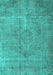 Persian Turquoise Traditional Rug, tr3283turq