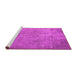 Sideview of Machine Washable Persian Pink Traditional Rug, wshtr3283pnk