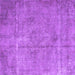 Square Persian Purple Traditional Rug, tr3283pur