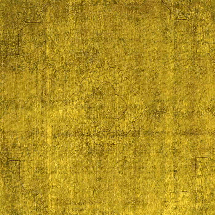 Square Persian Yellow Traditional Rug, tr3283yw