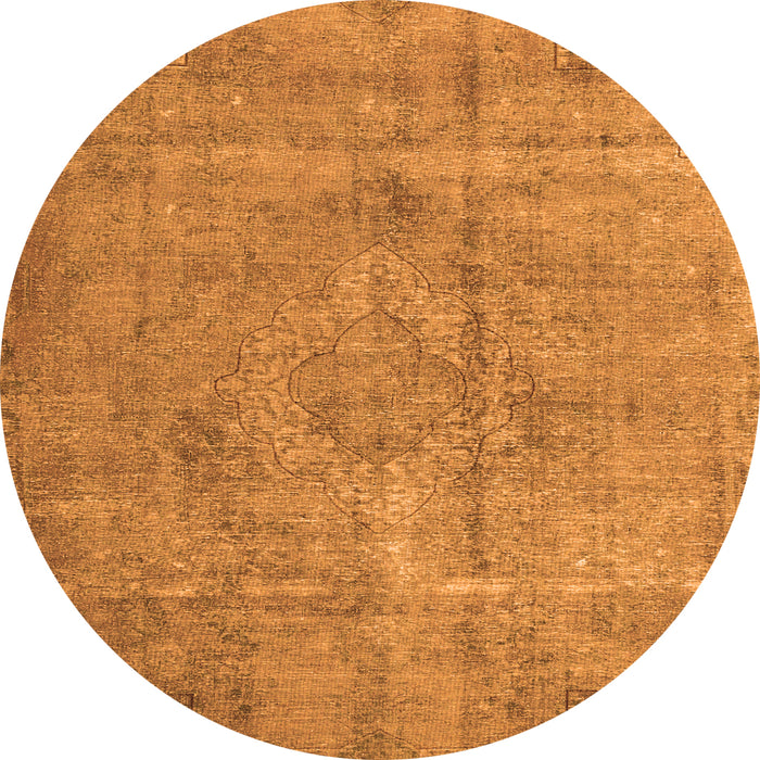 Square Persian Orange Traditional Rug, tr3283org