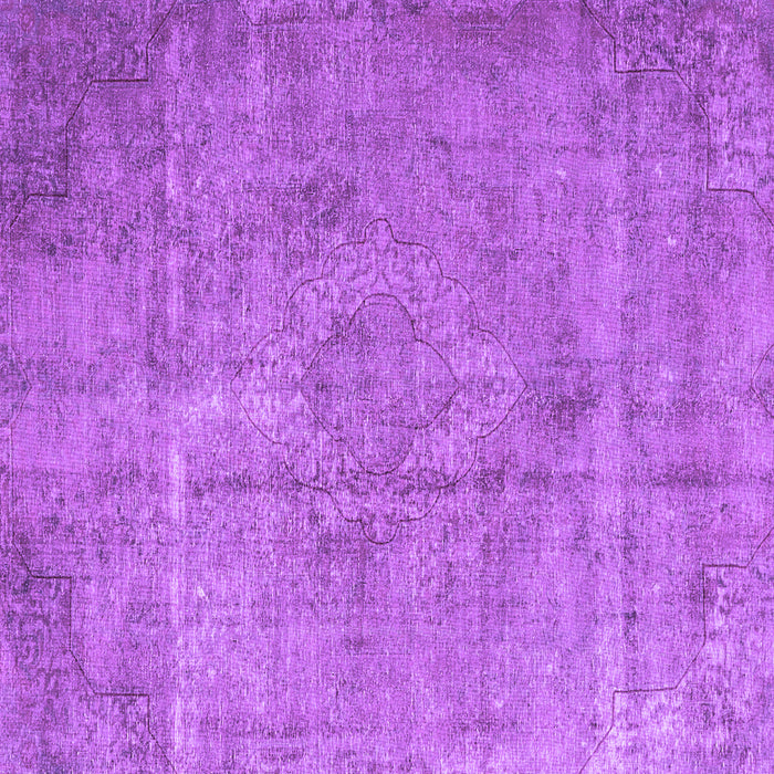 Square Machine Washable Persian Purple Traditional Area Rugs, wshtr3283pur
