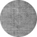 Machine Washable Persian Gray Traditional Rug, wshtr3283gry