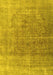 Machine Washable Persian Yellow Traditional Rug, wshtr3284yw