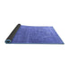 Sideview of Persian Blue Traditional Rug, tr3284blu