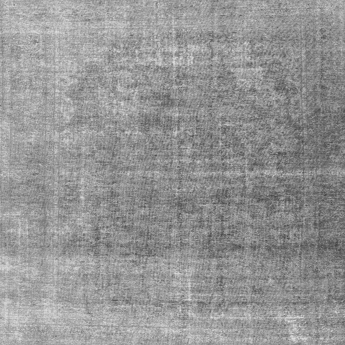 Round Machine Washable Persian Gray Traditional Rug, wshtr3284gry