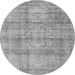 Machine Washable Persian Gray Traditional Rug, wshtr3285gry