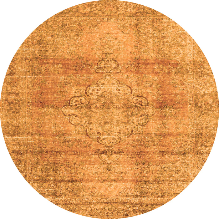 Machine Washable Persian Orange Traditional Area Rugs, wshtr3285org