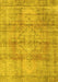 Machine Washable Persian Yellow Traditional Rug, wshtr3285yw