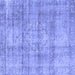 Square Persian Blue Traditional Rug, tr3285blu