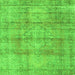 Serging Thickness of Persian Green Traditional Rug, tr3285grn