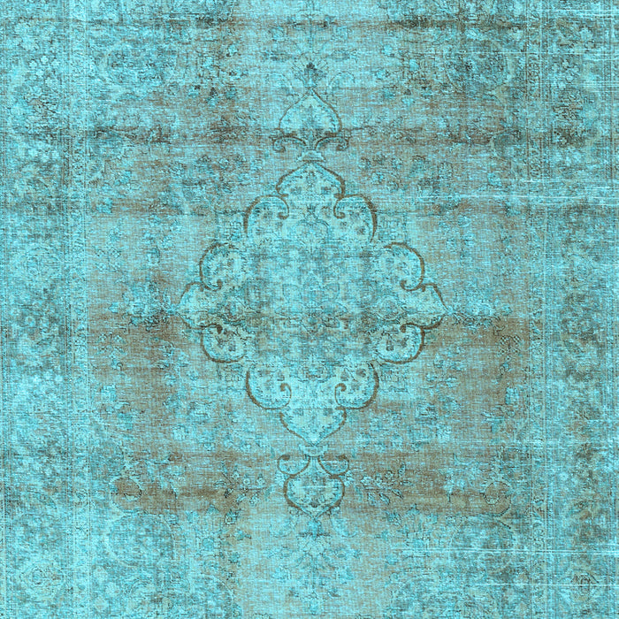 Machine Washable Persian Light Blue Traditional Rug, wshtr3285lblu