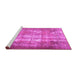 Sideview of Machine Washable Persian Pink Traditional Rug, wshtr3286pnk