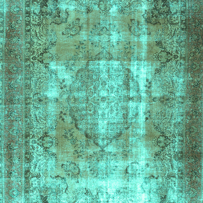 Machine Washable Persian Turquoise Traditional Area Rugs, wshtr3286turq