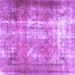 Square Persian Purple Traditional Rug, tr3286pur