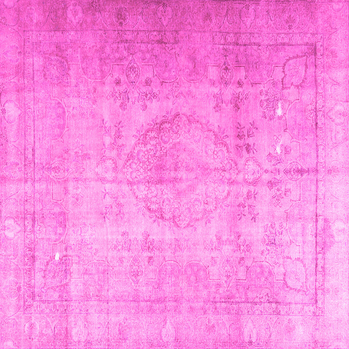 Square Persian Pink Traditional Rug, tr3287pnk