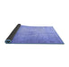 Sideview of Persian Blue Traditional Rug, tr3287blu