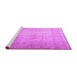 Sideview of Machine Washable Persian Purple Traditional Area Rugs, wshtr3287pur