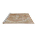 Sideview of Machine Washable Traditional Peru Brown Rug, wshtr3288